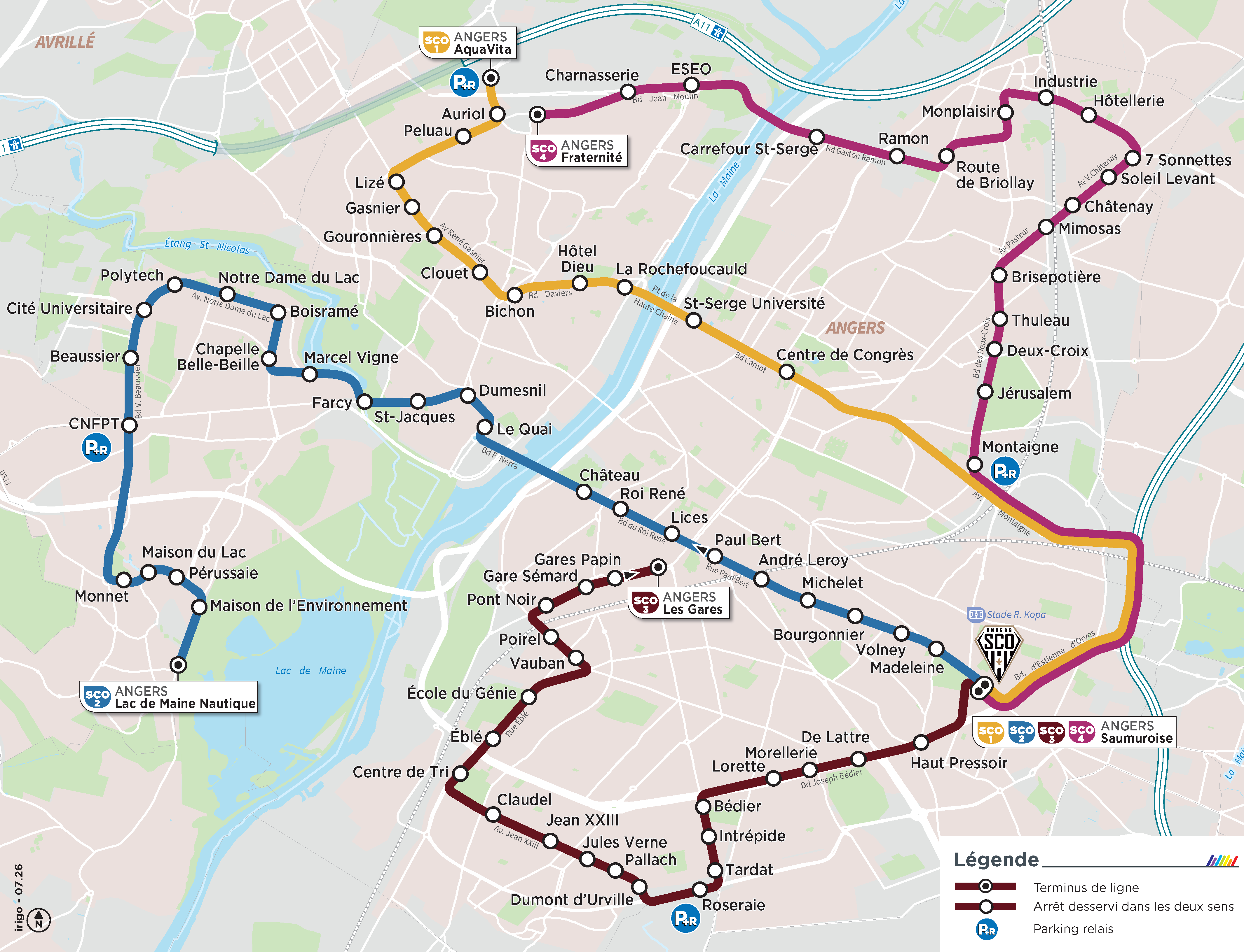 Plan lignes spéciales SCO