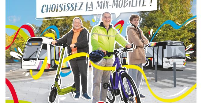 Pour vous déplacer choisissez la mix-mobilité !