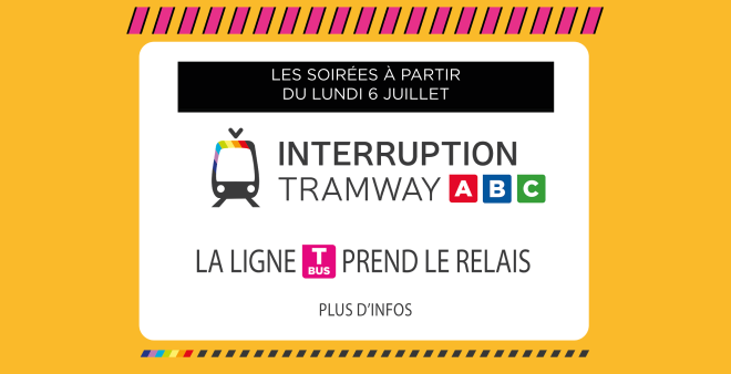 Interruption tramway à partir du 6 juillet 2026