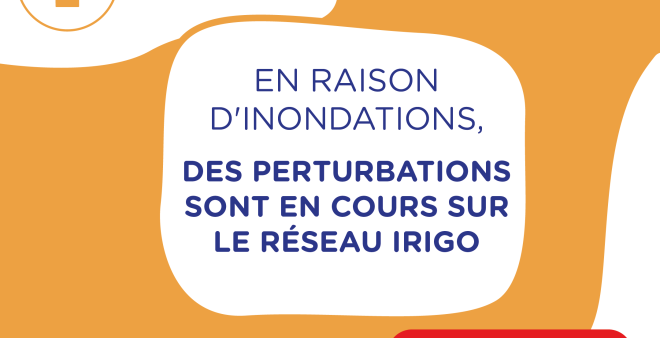 En raison d'inondation, le réseau irigo est perturbé. 