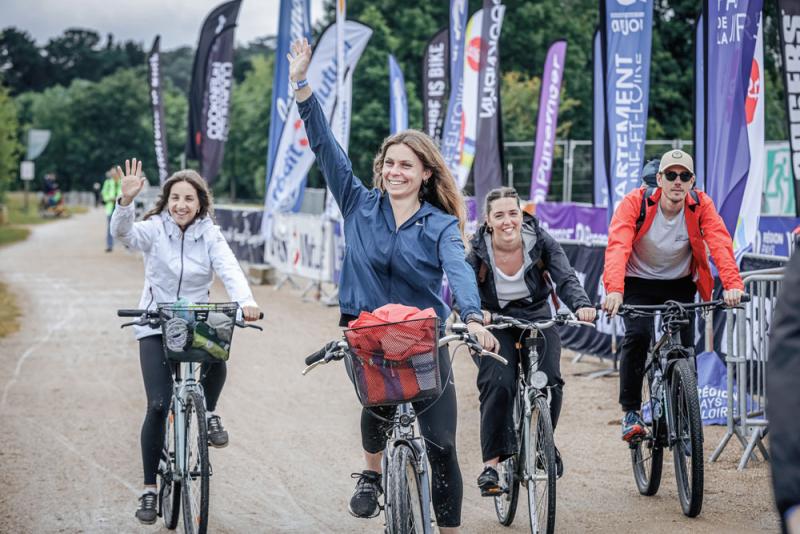 groupe arrivant à Nature is Bike
