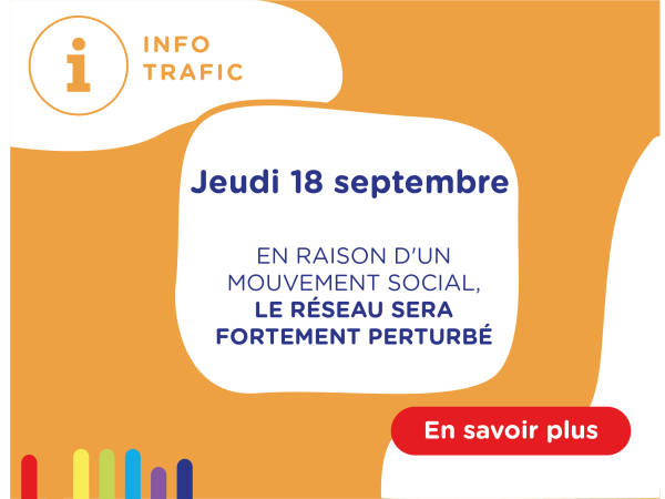 Réseau perturbé le 18 septembre 2025