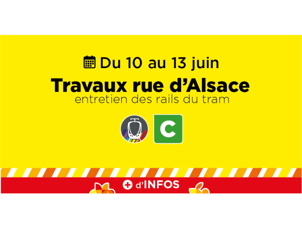 Du 10 au 13 juin - travaux rue d'Alsace