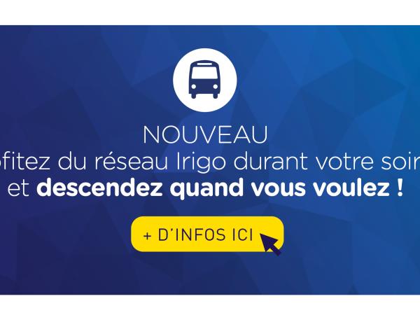 Visuel lignes de soirée - Descente à la demande